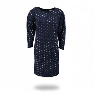 Gentry Portofino 80s Italian Wool Angora Luxury Sweater Dress Puffed Sleeves